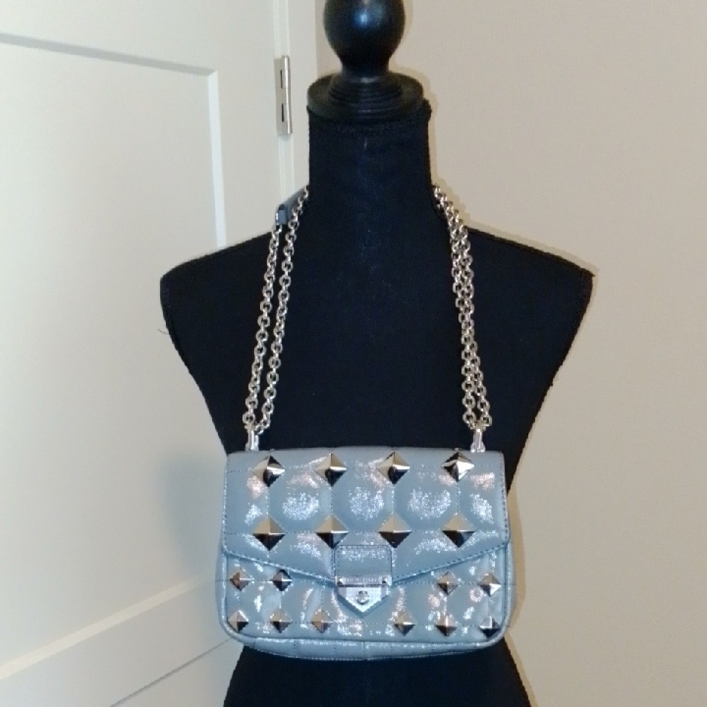 MICHAEL Michael Kors Silver Studded Crossbody Bag